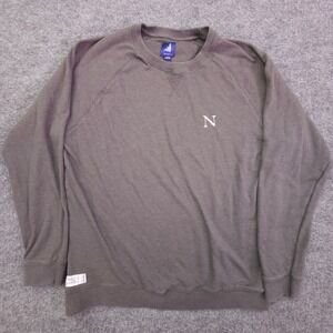 Johnnie-O Mens Sweatshirt Charcoal Gray Large Pamlico Preppy Normcore Basic